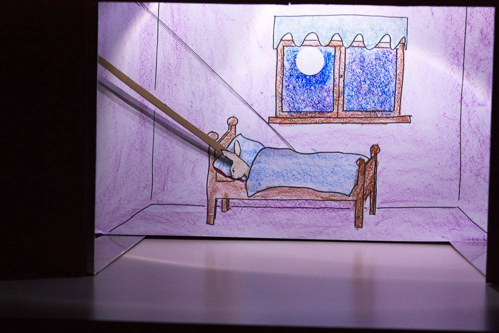 Papiertheater-Szene