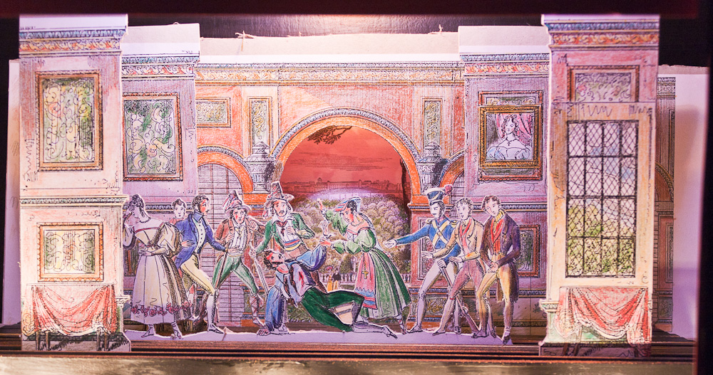 Papiertheater-Szene