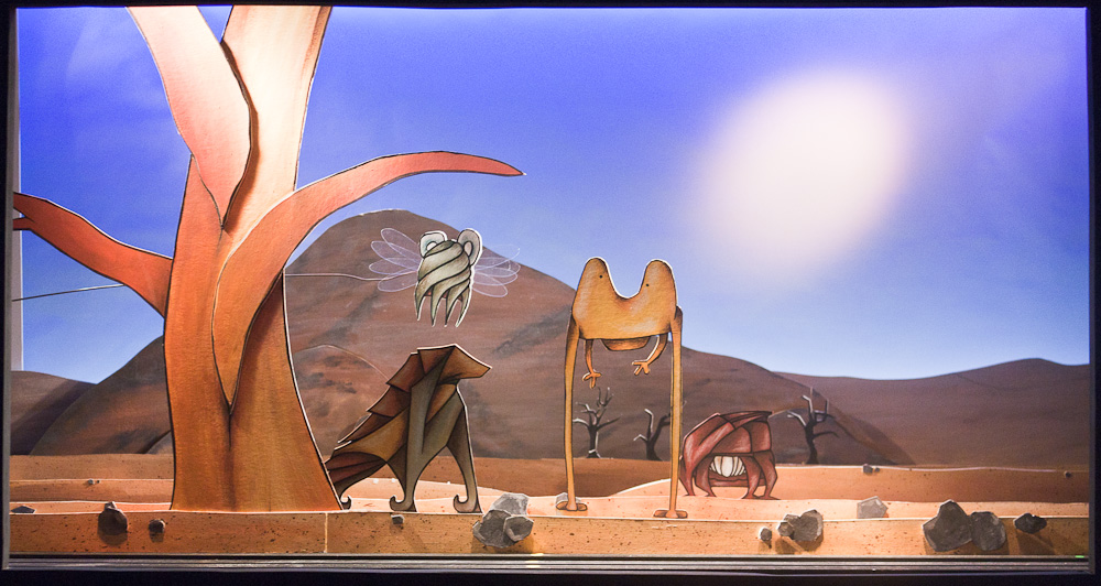 Papiertheater-Szene