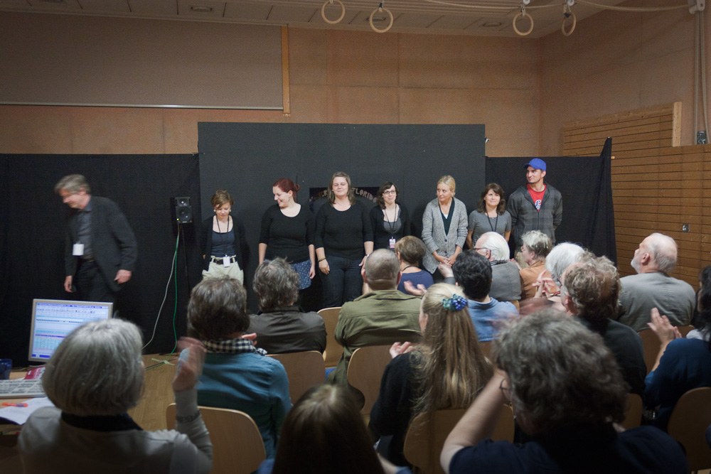 Papiertheater-Szene