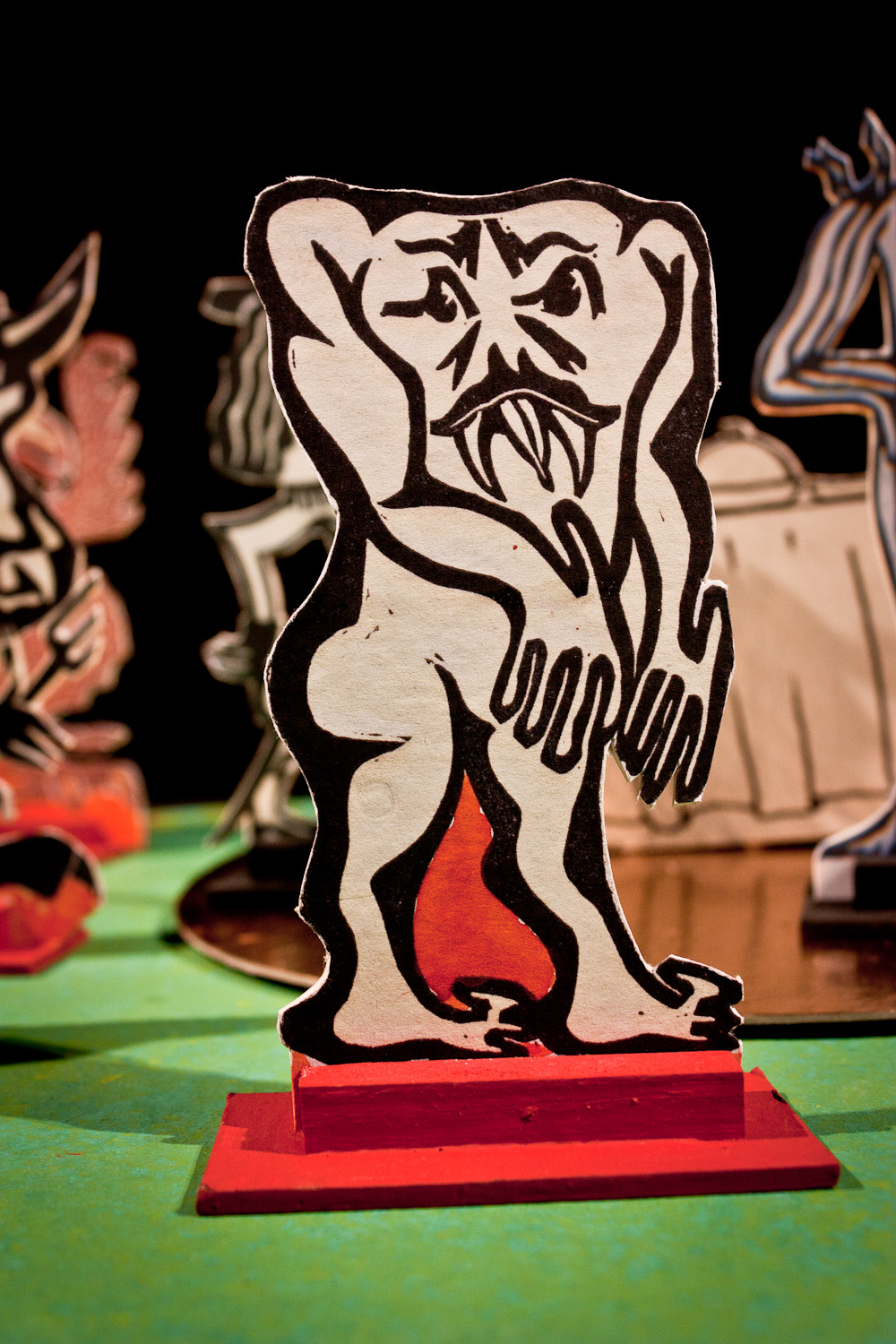 Papiertheater-Szene