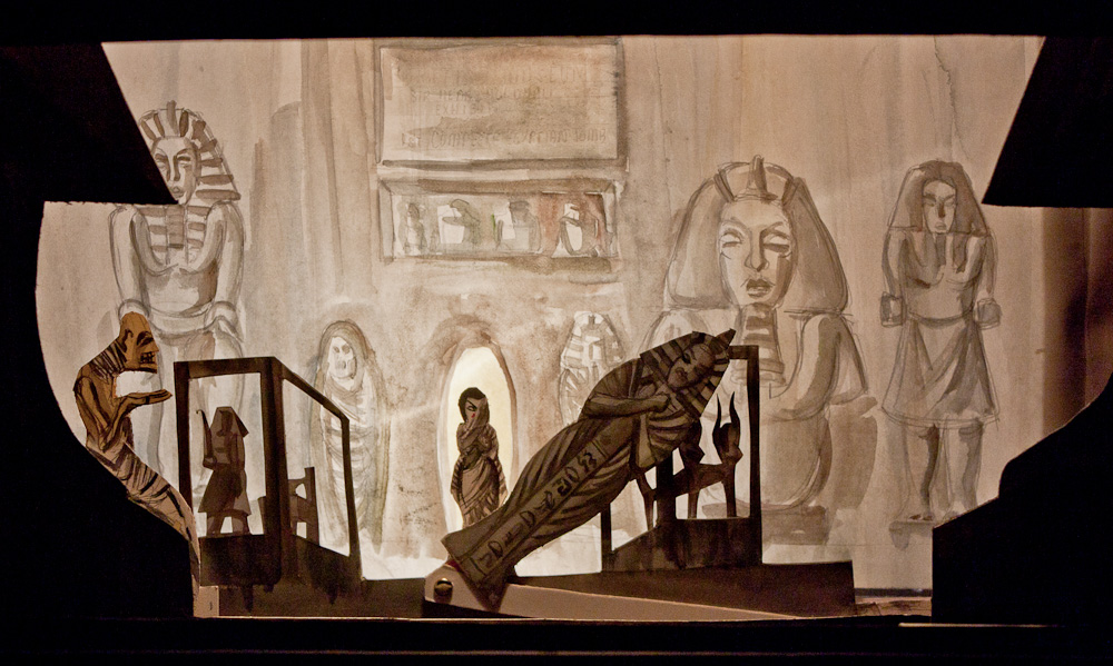 Papiertheater-Szene