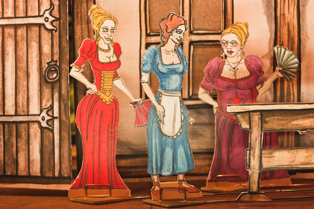 Papiertheater-Szene