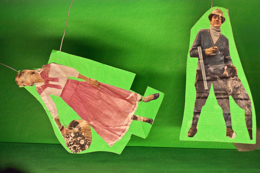 Papiertheater-Szene
