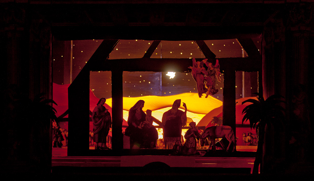 Papiertheater-Szene