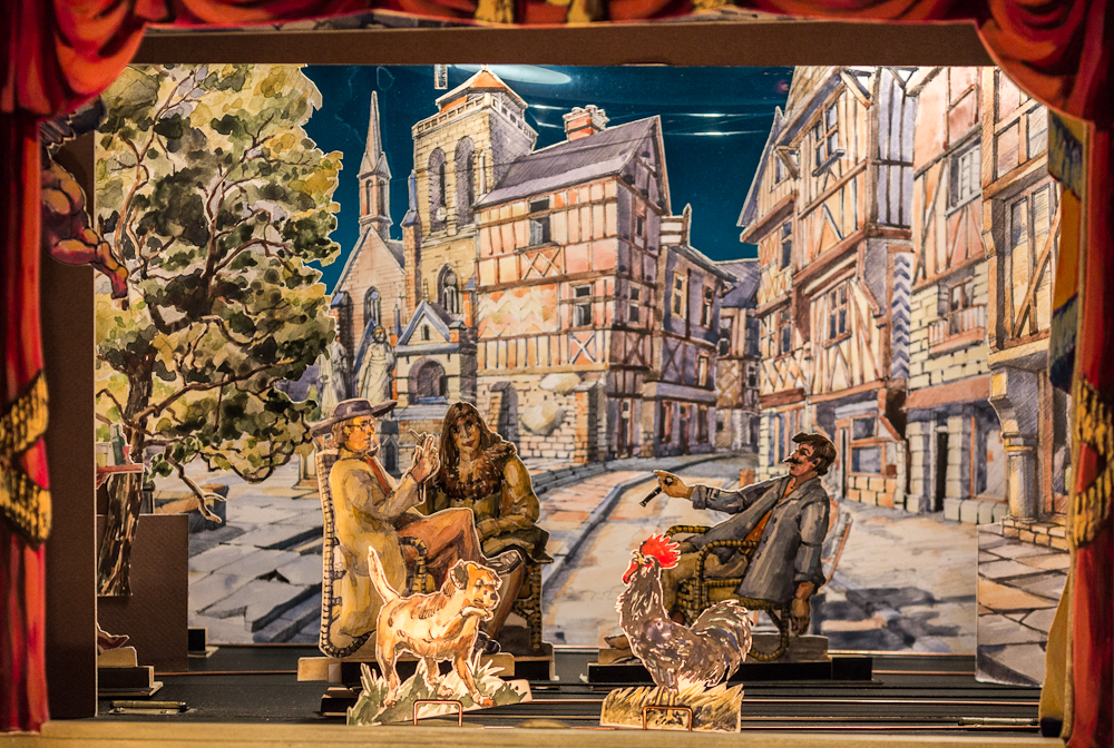 Papiertheater-Szene
