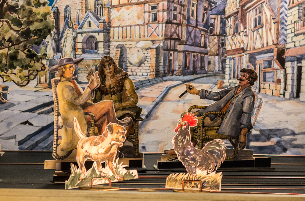 Papiertheater-Szene