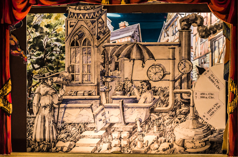 Papiertheater-Szene