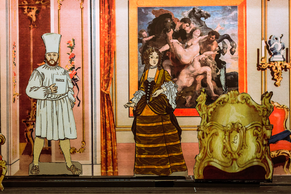 Papiertheater-Szene