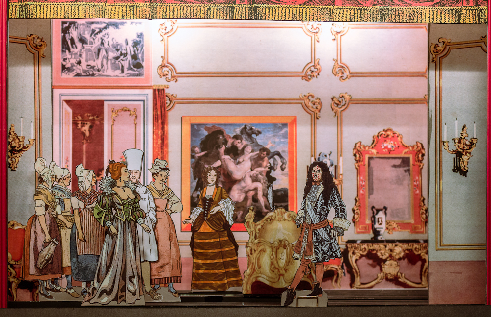 Papiertheater-Szene
