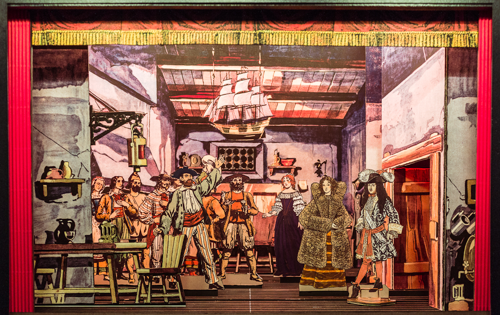 Papiertheater-Szene