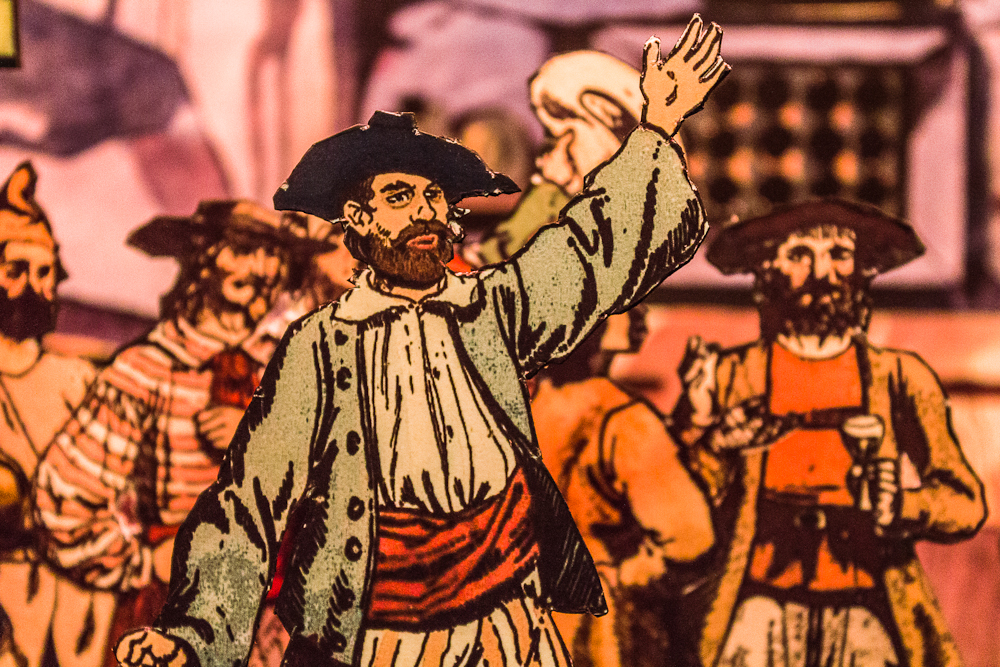 Papiertheater-Szene