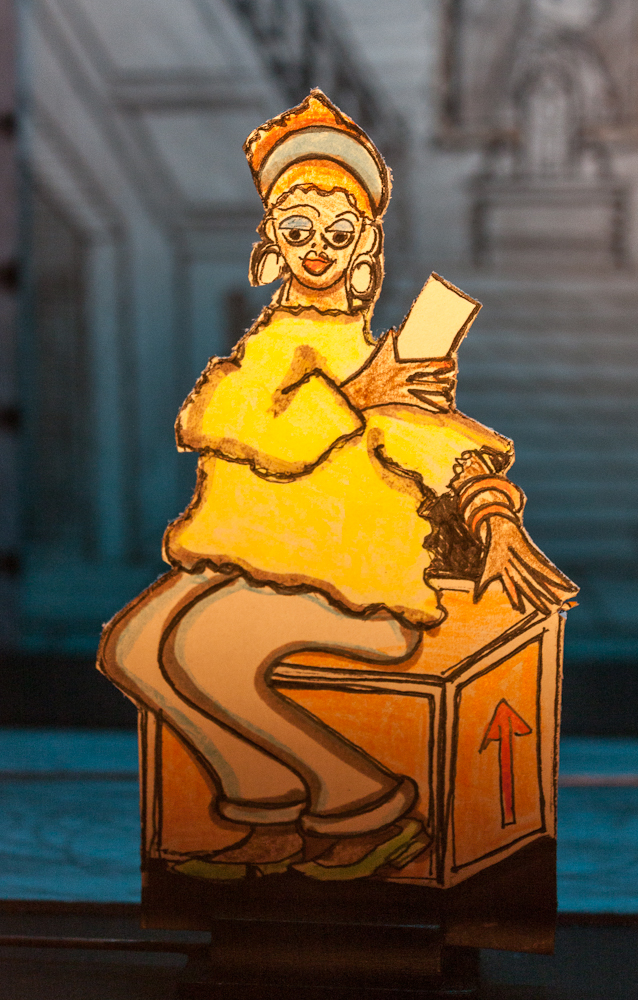 Papiertheater-Szene