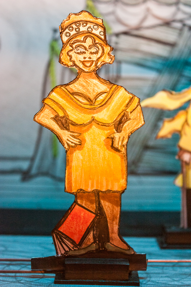 Papiertheater-Szene