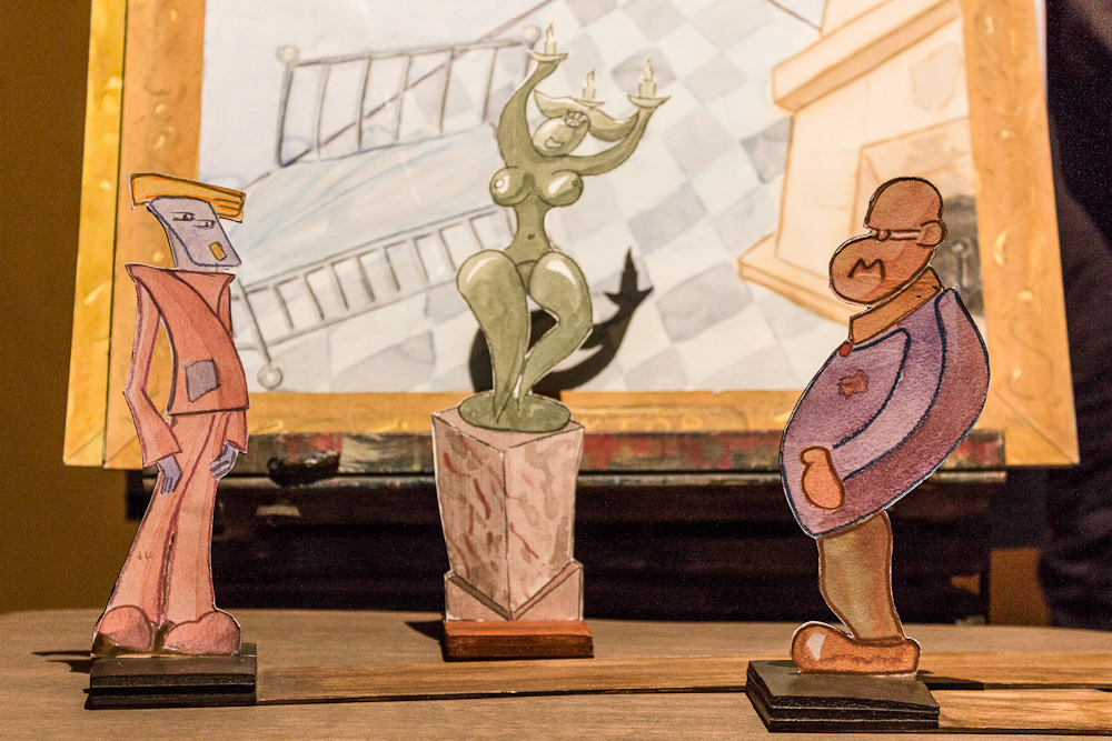 Papiertheater-Szene