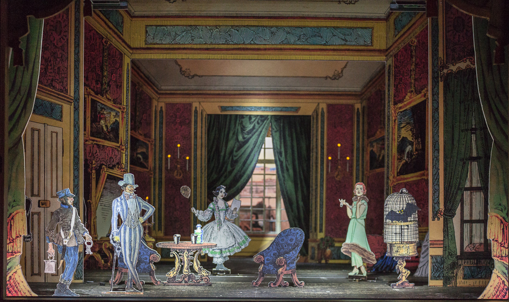 Papiertheater-Szene