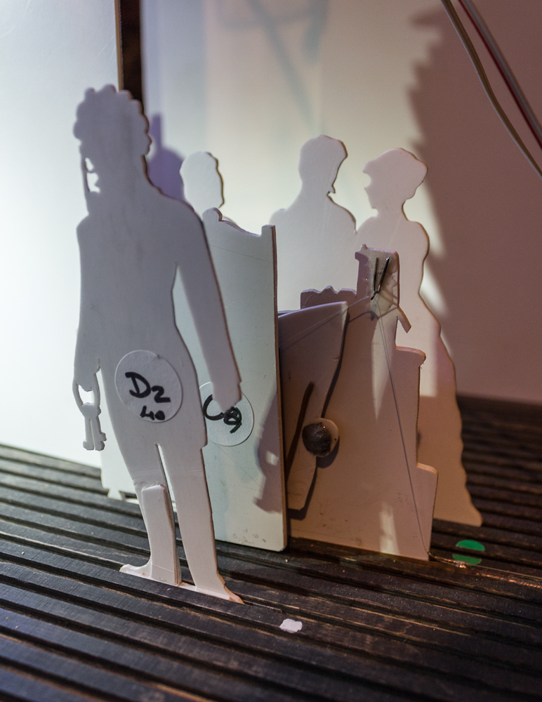 Papiertheater-Szene