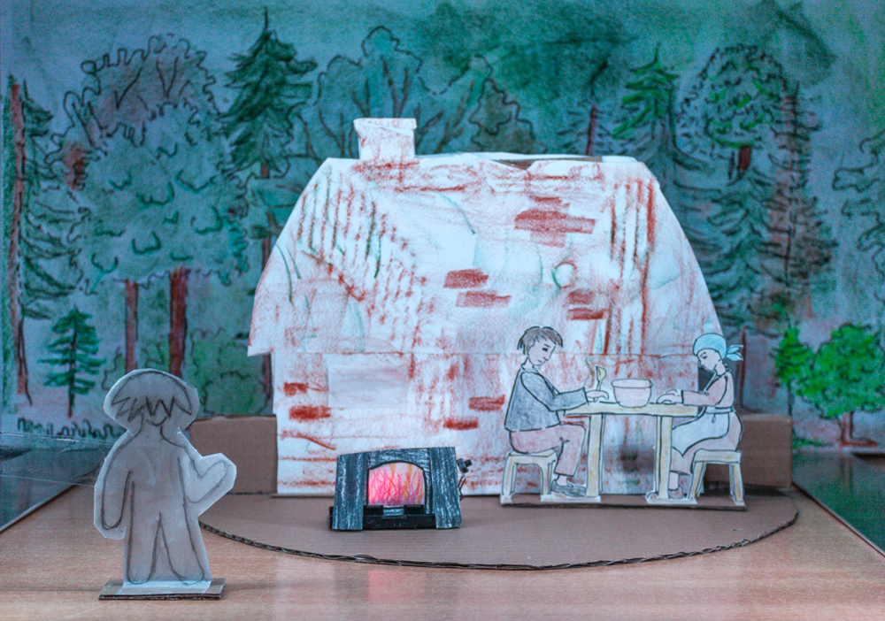Papiertheaterszene