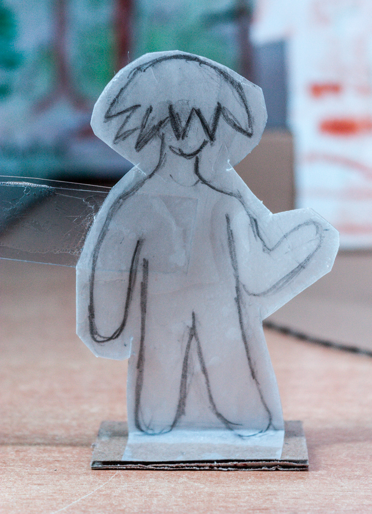 Papiertheaterszene