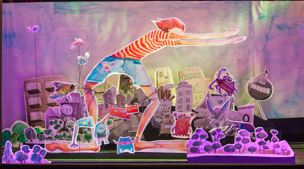 Papiertheaterszene