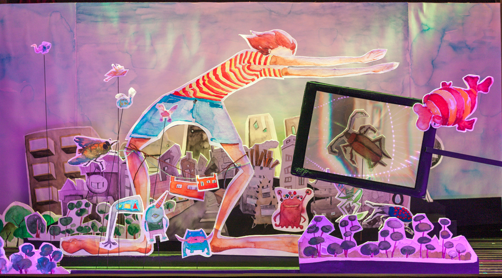 Papiertheaterszene