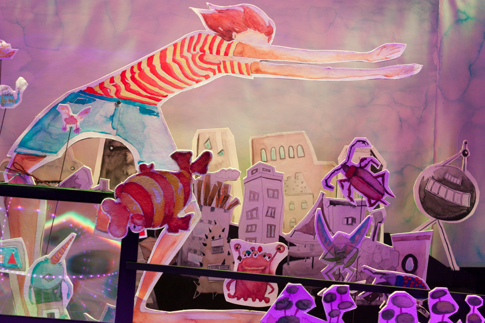 Papiertheaterszene