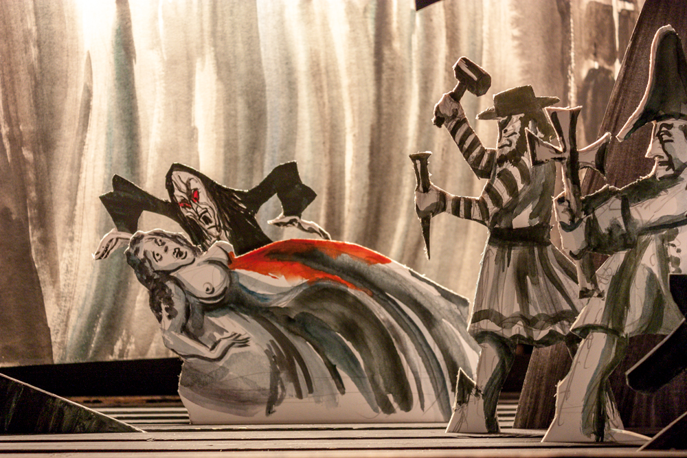 Papiertheaterszene