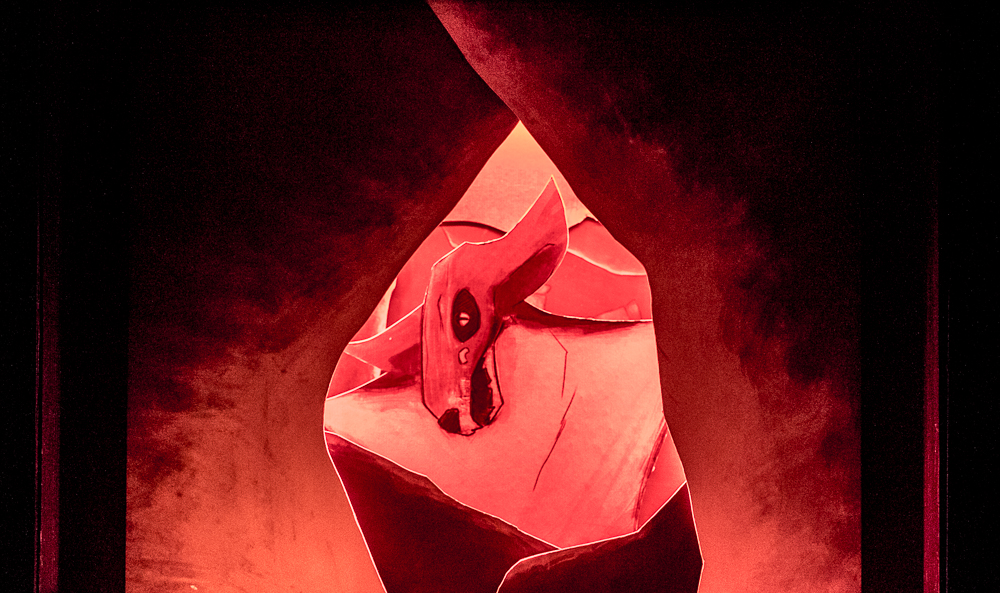 Papiertheaterszene