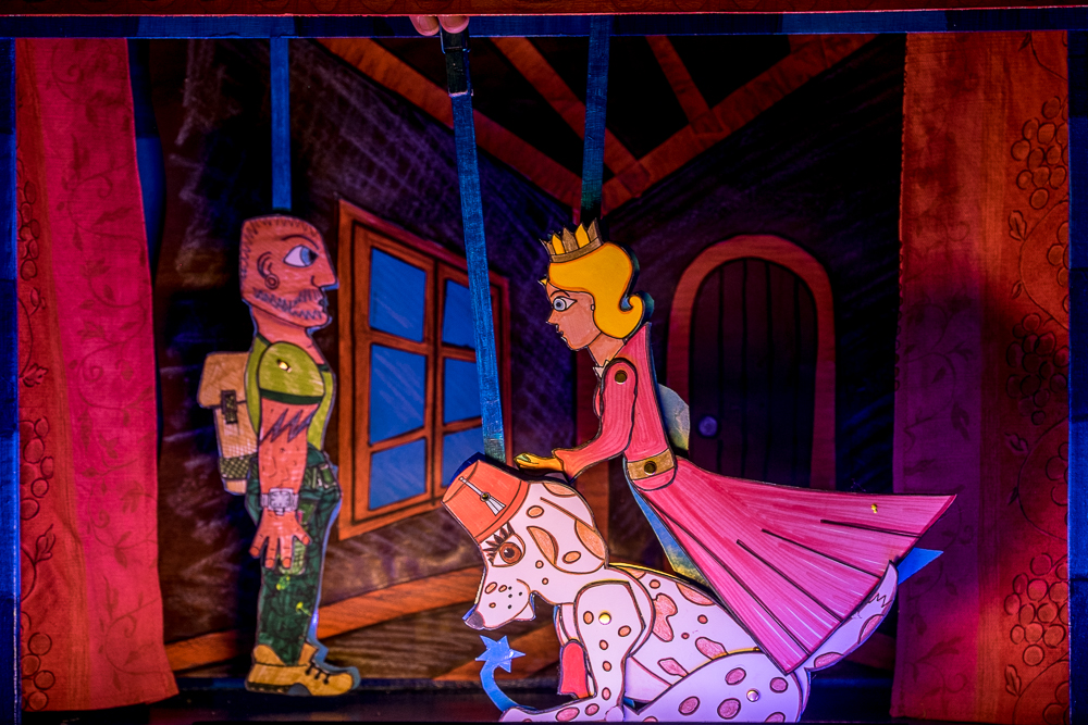 Papiertheaterszene