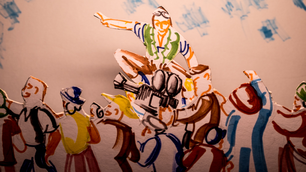 Papiertheaterszene