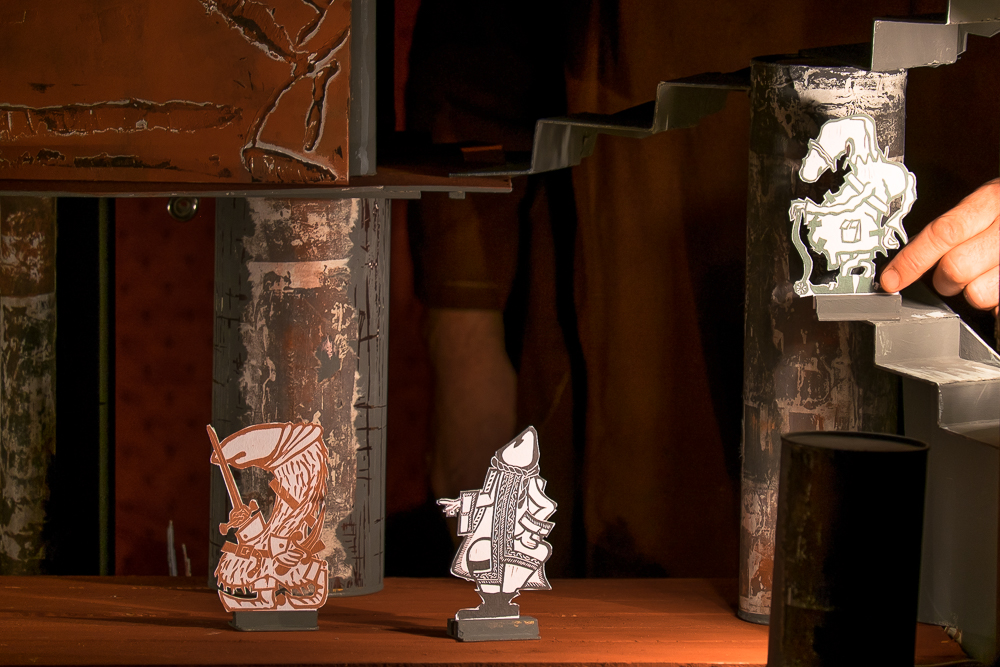 Papiertheaterszene