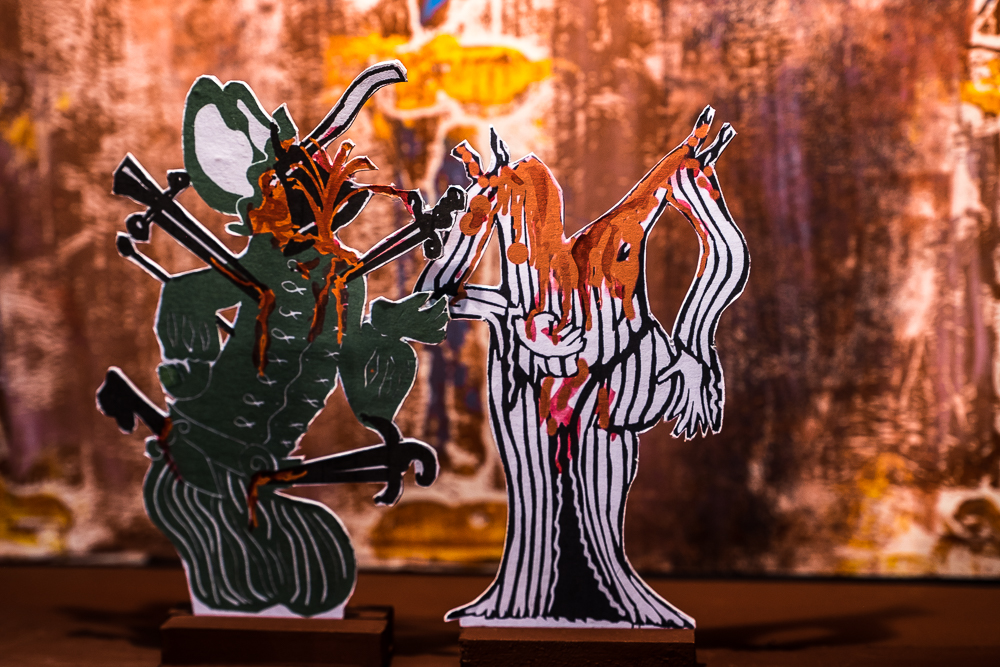 Papiertheaterszene