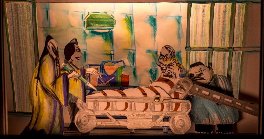 Papiertheaterszene