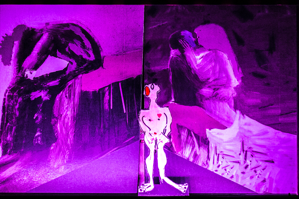 Papiertheaterszene