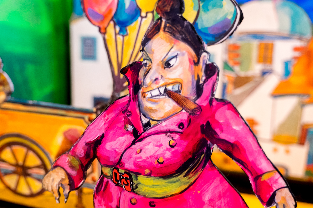 Papiertheaterszene