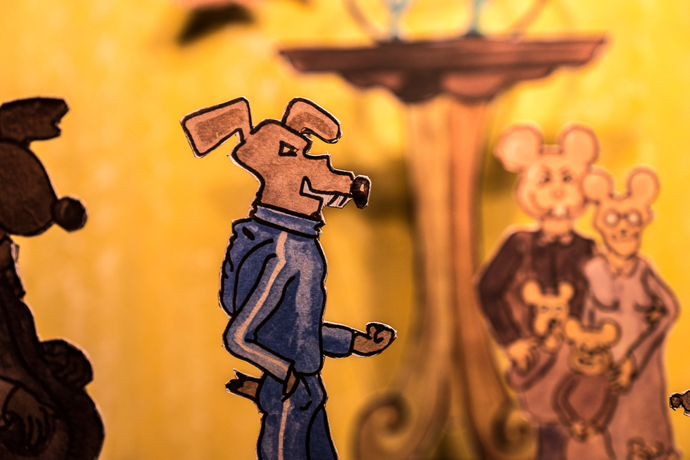 Papiertheaterszene