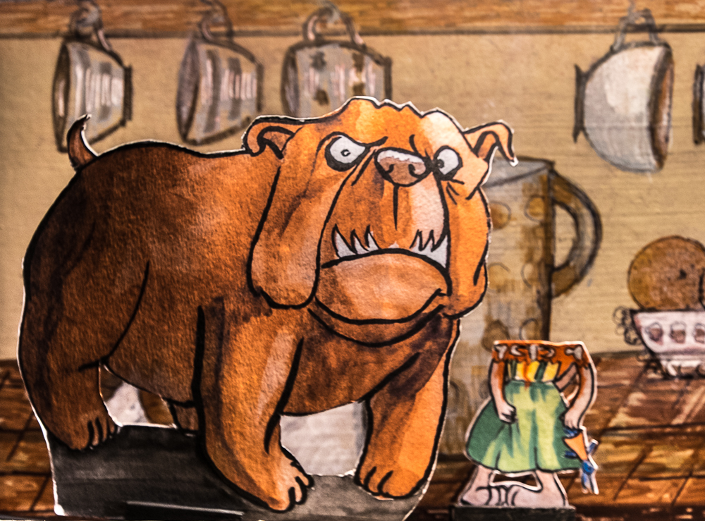 Papiertheaterszene