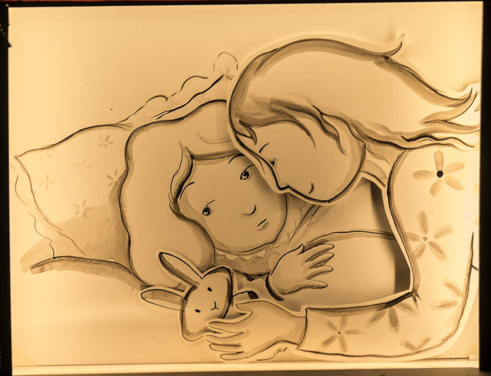 Papiertheaterszene