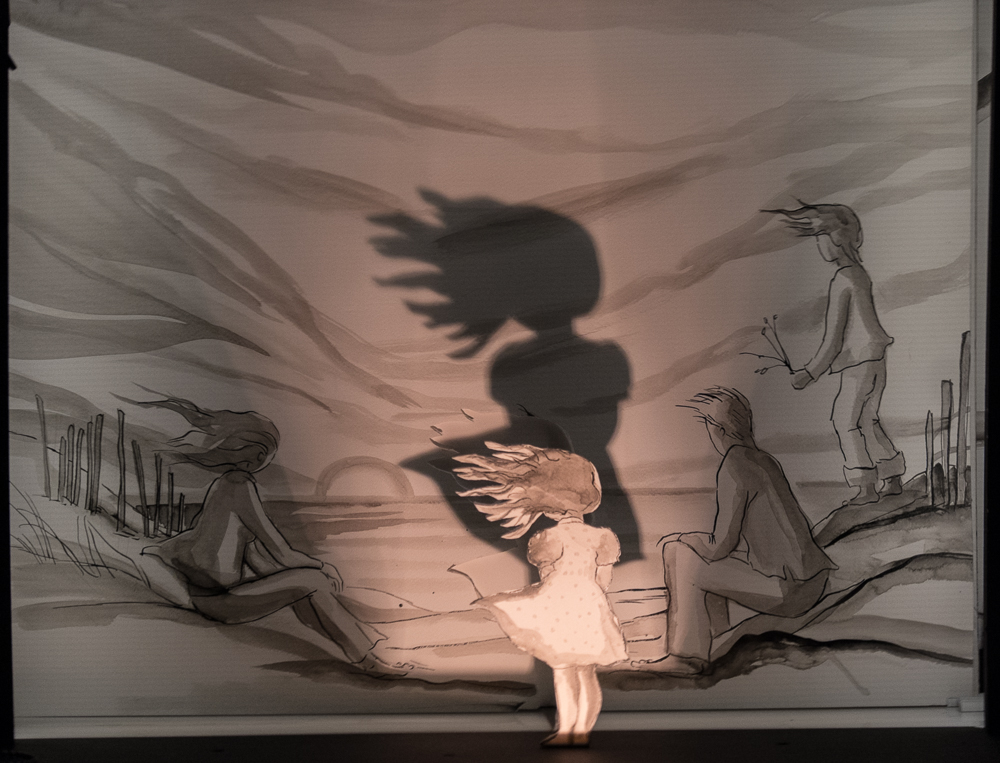 Papiertheaterszene